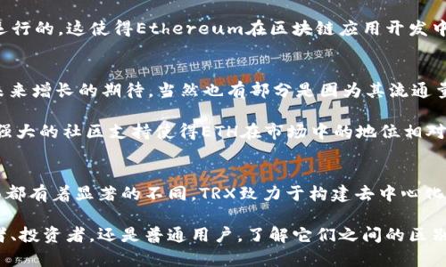 在区块链和加密货币领域，TRX（Tron）和ETH（Ethereum）是两种不同的数字货币，它们各自有独特的特点和用途。以下是它们之间的主要区别。

1. 创建背景和目的
TRX（Tron）是由中国企业家孙宇晨于2017年创立的。Tron的核心目标是建立一个去中心化的互联网，允许用户自由地发布、存储和拥有数据。该平台特别关注娱乐行业，特别是视频内容的共享。

ETH（Ethereum），由Vitalik Buterin于2015年创立，是一个开放源代码的区块链平台。Ethereum的主要目标是实现智能合约的功能，允许开发者构建去中心化应用（DApps）。这些智能合约自动运行，不需要第三方的干预，从而提高了透明度和安全性。

2. 技术架构
TRON使用的是独特的三层架构，包括协议层、核心层和应用层。这种设计使得Tron不仅支持了高效的交易处理，还可以轻松支持DApps的开发和运行。Tron的共识机制采用的是Delegated Proof-of-Stake（DPoS），这使得网络的交易确认速度比较快，TPS（每秒交易数）非常高。

而Ethereum最初使用的是Proof-of-Work（POW）共识机制，但现在正在向Proof-of-Stake（POS）过渡，以提高效率和可扩展性。Ethereum的技术架构相对复杂，以太坊的智能合约功能使得开发者可以在其平台上进行各种创新和应用。

3. 交易速度和成本
TRX的交易速度非常快，可以在几秒钟内完成，且交易费用相对较低。这对用户和开发者来说是一个非常大的吸引力，尤其是在需要频繁交易的应用场景中。

相较之下，Ethereum的交易速度和费用相对较高，特别是在网络拥堵时，交易费用（即“Gas费”）可能大幅上升。这使得一些小额交易在Ethereum上变得不太实用。不过，通过升级和扩展计划，如以太坊2.0和Layer 2解决方案，Ethereum正在努力提升其性能。

4. 社区支持和应用生态
TRON在过去几年迅速积累了大量用户和开发者社区，尽管它的生态系统相对年轻，但已经有多个与内容创作和发布相关的应用上线，比如Tron链上的一些游戏平台和内容分享平台。

Ethereum拥有丰富且成熟的开发者社区，许多著名的去中心化应用和金融项目（如DeFi和NFT）都是在Ethereum上运行的。这使得Ethereum在区块链应用开发中的地位相对稳固，吸引了大量投资者和开发者。

5. 市场表现
TRX的市场表现通常受到市场的整体趋势和社区发展的影响。它在某些时候会表现出比较大的波动性，因为市场对其未来增长的期待，当然也有部分是因为其流通量较大，相对容易受到市场情绪的影响。

ETH作为第二大市值的数字货币，其市场表现较为稳定，通常被视为数字资产投资组合中的“蓝筹股”。其广泛的应用和强大的社区支持使得ETH在市场中的地位相对牢固。

6. 总结
简单总结一下，TRX和ETH虽然都是重大的区块链项目，但它们在技术架构、交易速度、成本、社区支持和市场表现等方面都有着显著的不同。TRX致力于构建去中心化的互联网，伺机在内容产业中占据一席之地，而ETH是智能合约和去中心化应用的先驱，推动了区块链技术的广泛应用。

当然，这两个项目都有自己的优缺点，选择投资或使用哪一个，更要根据具体的需求和情况进行评估。无论是对于开发者、投资者，还是普通用户，了解它们之间的区别是十分重要的，才能更好地把握区块链行业的动态。